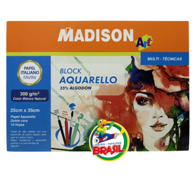 block acuarela madison 35% algodon