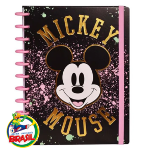 Cuaderno de Disco Mickeys Mouse, tamaño carta con 80 hojas de 90 gramos Loop Mooving