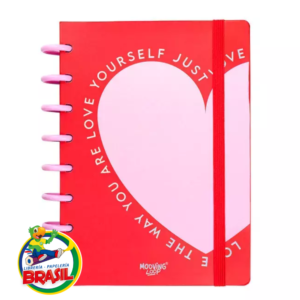 Cuaderno de Disco Love, tamaño A5 con 80 hojas de 90 gramos Loop Mooving