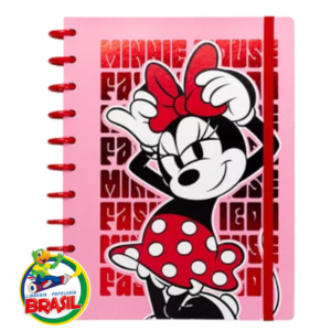 Cuaderno de Disco Minnie Mouse, tamaño carta con 80 hojas de 90 gramos Loop Mooving