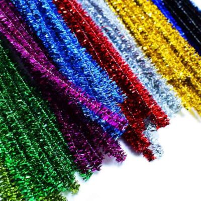 Limpia Pipa colores metalico de un solo color 12 Unidades