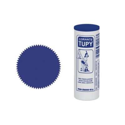 Colorante Tinta para Teñir Color Azul Marino Tupy Industria Brasilera
