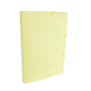 Folder con Elástico Oficio Amarillo Pastel 2cm de ancho marca Dello