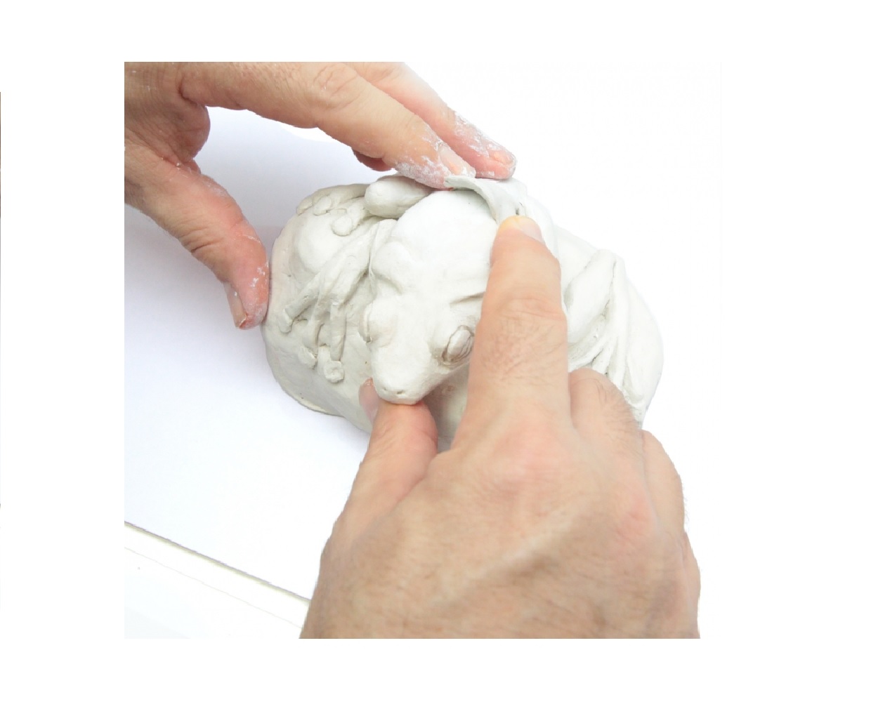 La Casa del Artesano-Ceramica sin horno arcilla para modelar Premium de  secado al aire MONT MARTE color Blanco paquete x2kgs