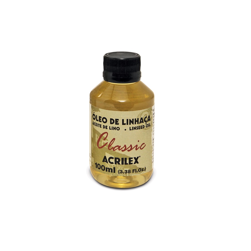 Aceite de linaza Acrilex  Auxiliares básicos para Pintura de óleo