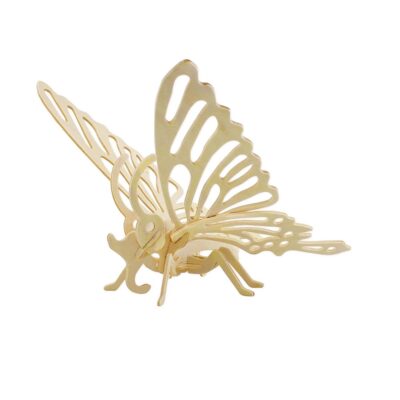 Rompecabezas 3D Modelo Mariposa Wooden Puzzle