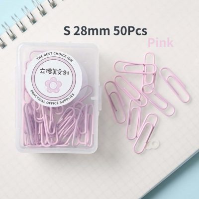 clip para papel colores pasteles de 28mm