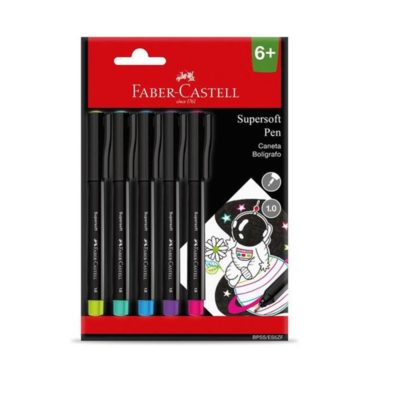 marcador 5 unidades soft Faber Castell