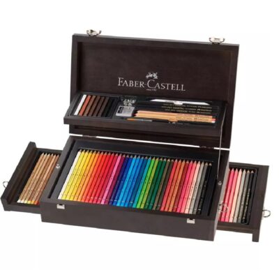 Bolígrafos de colores Faber-Castell PITT Artist en caja de madera, set de  regalo, 90 unidades