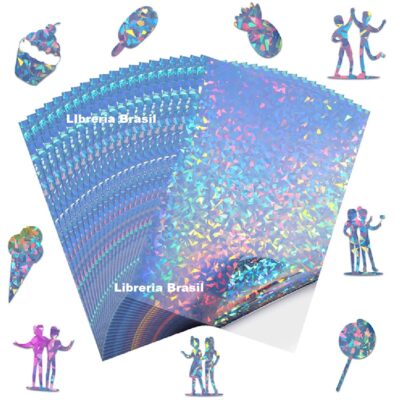papel adhesivo holografico