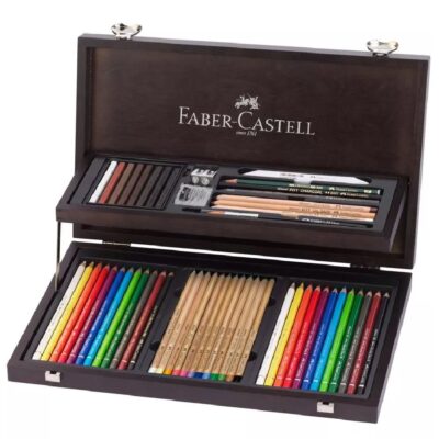  Faber-Castell Lápices clásicos de 24 colores en caja de metal :  Productos de Oficina