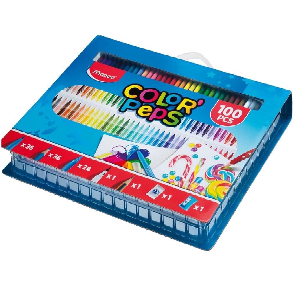 Estuche Plástico 15 Lápices de Colores Maped Color'Peps Smart Box -  Librería IRBE Bolivia