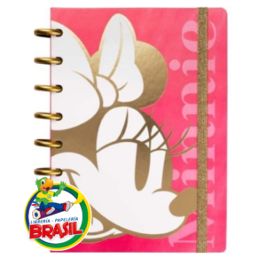 Cuaderno de Disco Minnie Mouse, tamaño A5 con 80 hojas de 90 gramos Loop Mooving