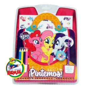 Valijas Pintemos! Libro para pintar y Stickers My Little Ponny para niños 3+ años