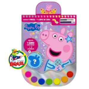 Valijas de Niñas con libro para pintar en acuarela Peppa Pig para niños 3+ años