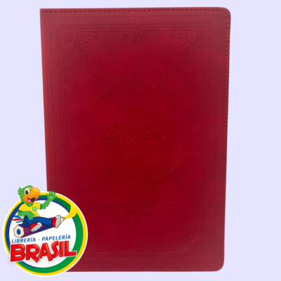 agenda ejecutiva color roja