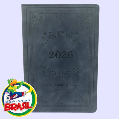 agenda ejecutiva color gris azulado