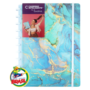 Cuaderno Inteligente By Luara Maldives, Tamaño Grande 29 cm x 23cm, con 80 hojas de 90 gramos con elástico