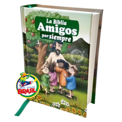 Biblia Infantil Amigos por Siempre Traducción Lenguaje Actual Tapa Dura Verde