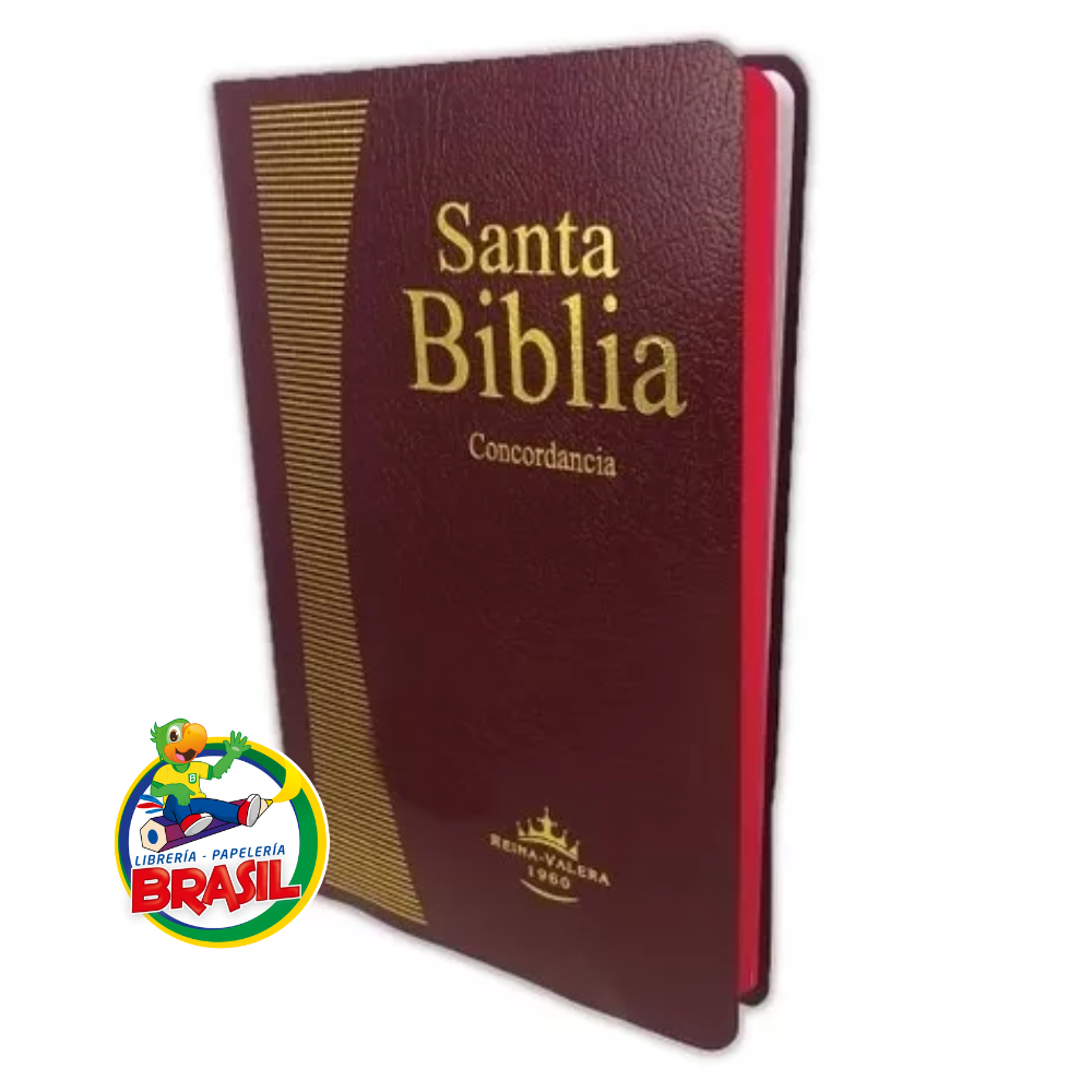 Biblia Reina Valera 1960 con Concordancia Color Vino, con Borde color ...