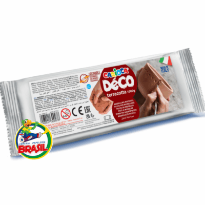 Pasta o arcilla color terracota carioca