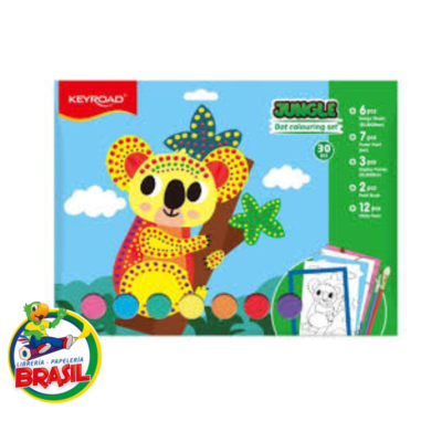 set colouring jungle