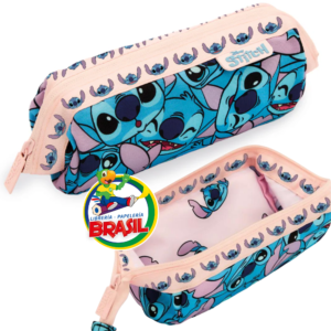 Cartuchera o Estuchera Open 1 Cierre, Compartimientos y ligas, Stitch Modelo 2 Marca Mooving