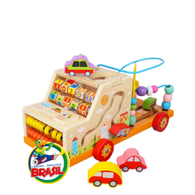 Camion de madera didactico