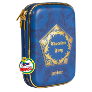Cartuchera o Estuchera Doble Eva con 2 Cierre, Compartimientos y ligas, Harry Potter azul Marca Mooving