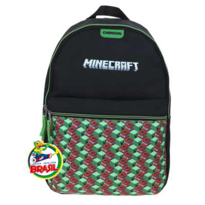 Mochila chenson Minecraft color negro