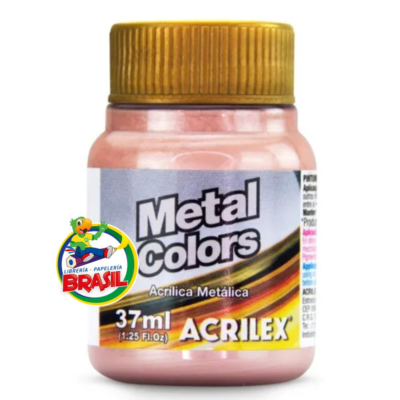 metal color plateado acrilex