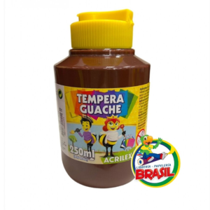 Tempera Guache, bote de 250 ml color Marron 531 Marca Acrilex