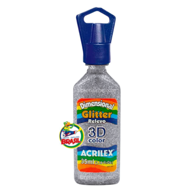 glitter 3d relevo 35 ml acrilex