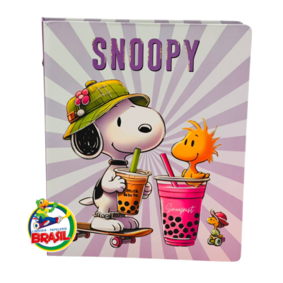 carpeta de 6 argolla snoopy