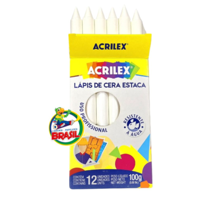 estaca acrilex blanco