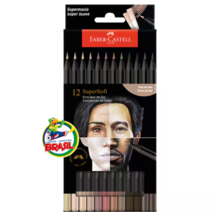 Lápices de Colores Super Soft 12 Unidades Tonos de Piel Faber Castell