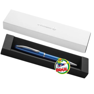 Bolígrafo metálico en acero inoxidable Jazz Elegance, Azul Eléctrico  tinta color Azul, Marca Pelikan