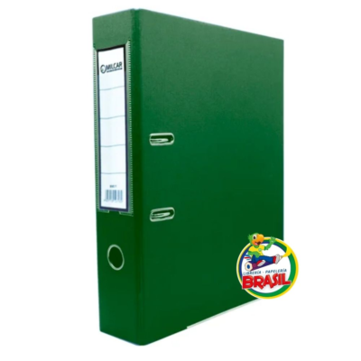 archivador de palanca color verde milcar