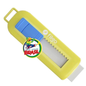 Borrador Blanco Retráctil, Tamaño 9 x 2.5 cm, Envase color Amarillo, Marca Filgo