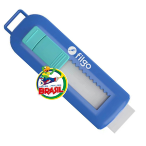 Borrador Blanco Retráctil, Tamaño 9 x 2.5 cm, Envase color Azul, Marca Filgo