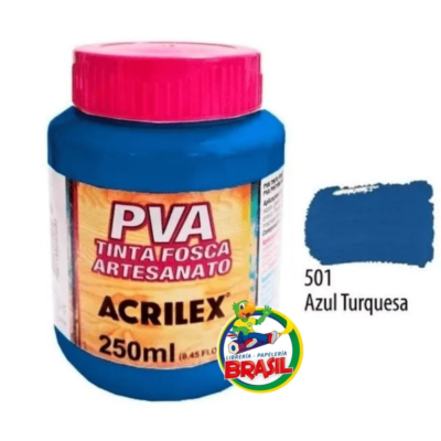 pintura acrilica PVA color azul tinta fosca