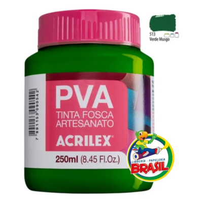 pintura acrilica PVA color verde tinta fosca
