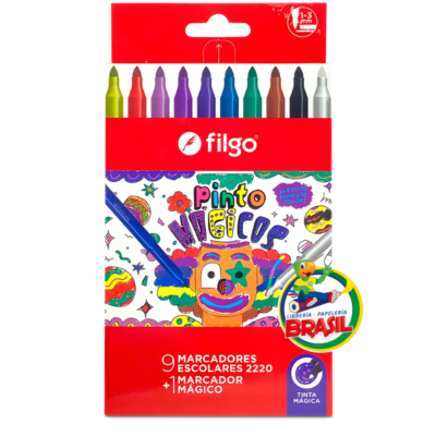 Marcador escolares magic + 1 marcador filgo