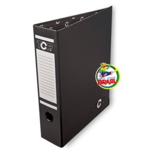 Archivador de Palanca Lomo Ancho Plastificado, Tamaño Oficio,  Color Negro, Marca TOP (copia)