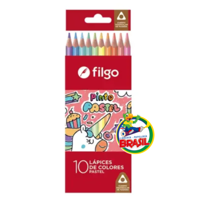 lápices de colores pasteles