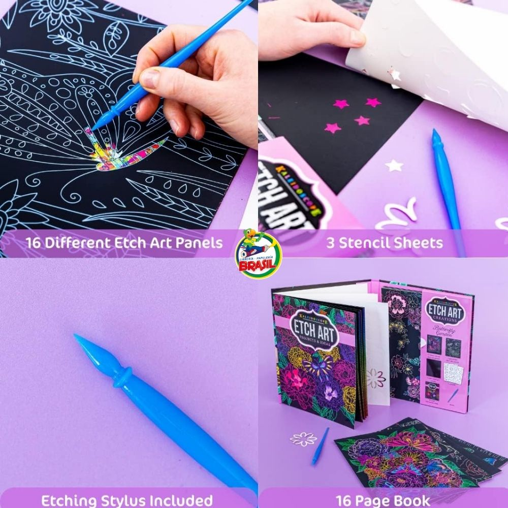 Kaleidoscope Etch Art Creations: Butterfly Garden