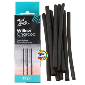 Carboncillo de Sauce 12 piezas – Willow  Charcoal marca Mont Marte